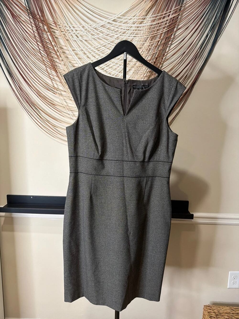 Antonio Milani brown dress 14 EUC 3285